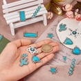 thumbnail image 6 of GKNET 16x Synthetic Turquoise Pendant Connector Charms DIY Delicate Jewelry Making Finding Kits, 6 of 8