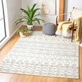 thumbnail image 2 of SAFAVIEH Tulum Kade Distressed Geometric Area Rug, 4'5" x 6'5", Ivory/Grey, 2 of 7