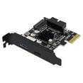 thumbnail image 2 of relayinert PCIE to USB3.0 Expansion Card Port Professional Computer Accessory Connecting Converter Type-c 15pin Adapter Cards Half Hegith Size, 2 of 6
