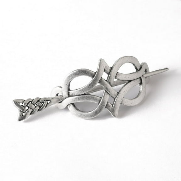1pc Celtic Knot Hairpin Vintage Minimalist Viking Style Norse Rune Slide Hair Accessory For Women