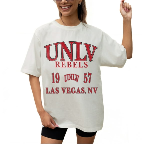 Women's Gameday Couture Cream UNLV Rebels Unity Oversized T-Shirt
