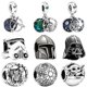 thumbnail image 3 of Hot Toys Charms Star Wars Plata De Ley 925 cuentas mandalorianos De Plata para Pandora 925 pulseras De Plata esterlina joyería DIY para mujeres, 3 of 4