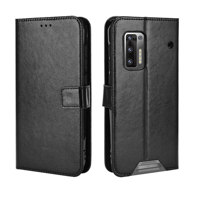 Funda tipo libro para Doogee S97 Pro, cartera todo‑en‑uno, funda multifuncional con tarjetero y correa de muñeca desmontable