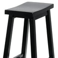 thumbnail image 5 of PJ Wood Classic Saddle-Seat 29" Kitchen Counter Stools, Black (10 Pack), 5 of 12