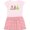Pink With Stripes, variant on Inktastic Scientist Kids Chemistry Beakers Girls Toddler Dress