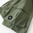 thumbnail image 6 of Gubotare Boys Cargo Shorts Summer Elastic Waist Casual Hiking Shorts Kids Pull on Athletic Running Activewear with Multi Pockets 13T 14T (Green,13-14 Years), 6 of 9