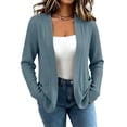 thumbnail image 4 of Maean Womens Cardigans Open Frong Long Sleeve Knit Loose Sweaters Coats Fall Fashion Cardigan Outfits, 4 of 7