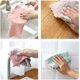 thumbnail image 4 of 10 Pack Kitchen Towels Quick Dry Washcloths, Coral Velvet Dishtowels Multipurpose Reusable Cloths, Soft Tea Absorbent Cleaning Cloths Double-Sided Microfiber Lint Free Rags., 4 of 5