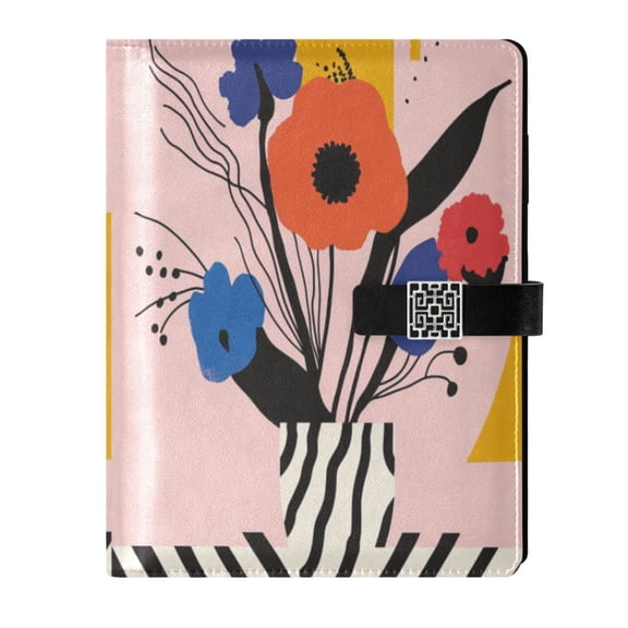 Premium Faux Leather Notebook - Refillable, Multi-Functional Organizer, 23.3x17cm, All-Season Use，Vector