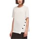 thumbnail image 2 of Blusa asimétrica DKNY mujer blanca grande Pull-over, 2 of 2