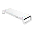 thumbnail image 1 of 4USB Computer Monitor Stand Desktop Organizer PC Screen Laptop Desk Stand Mouse Keyboard Storage, 1 of 5