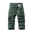 thumbnail image 2 of Styesk Shorts Homme Shorts Cargo Extensibles Décontractés à Cordon Classique Été avec Multi-Poches, 2 of 4