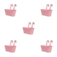 thumbnail image 1 of Transemion Iron Colorful And Practical Balcony Planters Railing Hanging For Stylish Garden Different Rainbow Pink 5Set, 1 of 6