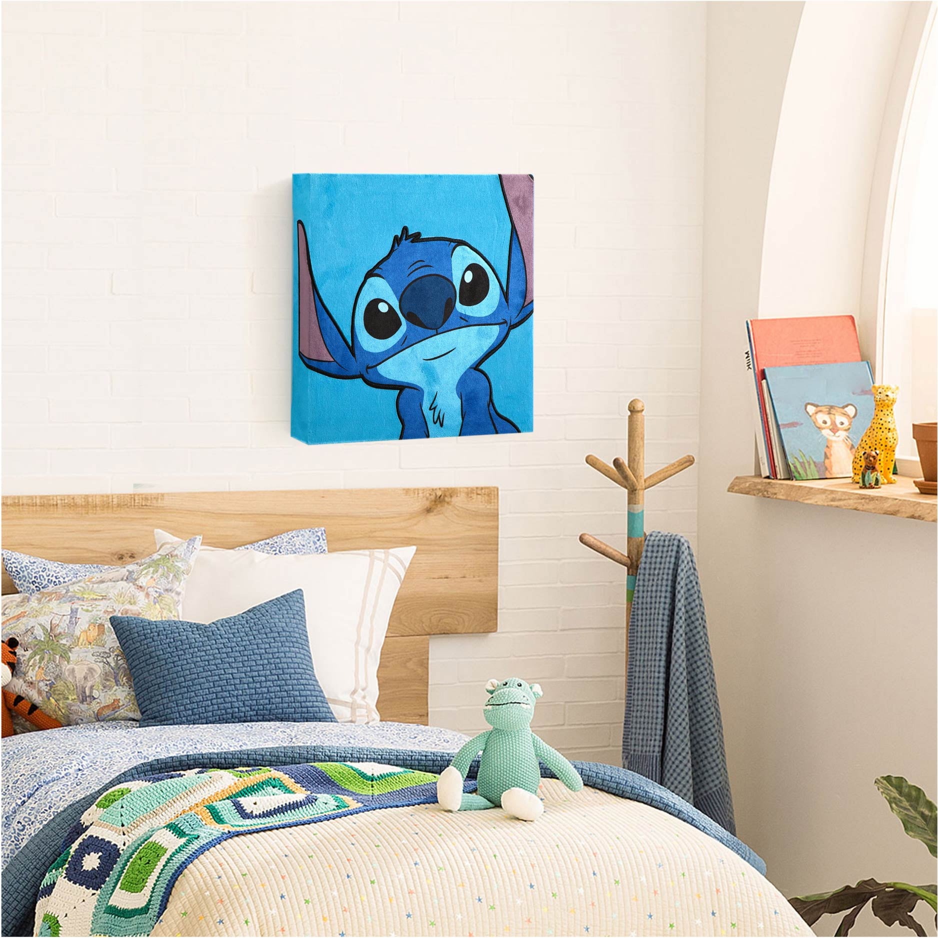 Disney's Lilo & Stitch Plush Textured Wall Art for Kids, 12" x 12"