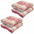 thumbnail image 2 of Blazing Needles 19-inch Outdoor Square Chair Cushion, 19" x 19", Willsboro Sunrise 4 Count, 2 of 2