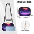 thumbnail image 4 of FORMRS Mini Crossbody Bag for Women Adjustable Shoulder Rope Travel Casual Phone Purse, Pink Digital Art, 4 of 7