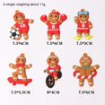 thumbnail image 4 of Ornements Bonhomme en Pain d'Épice, Ornements d'Arbre de Fête Étiquettes Cadeaux 12 Pcs, 4 of 5