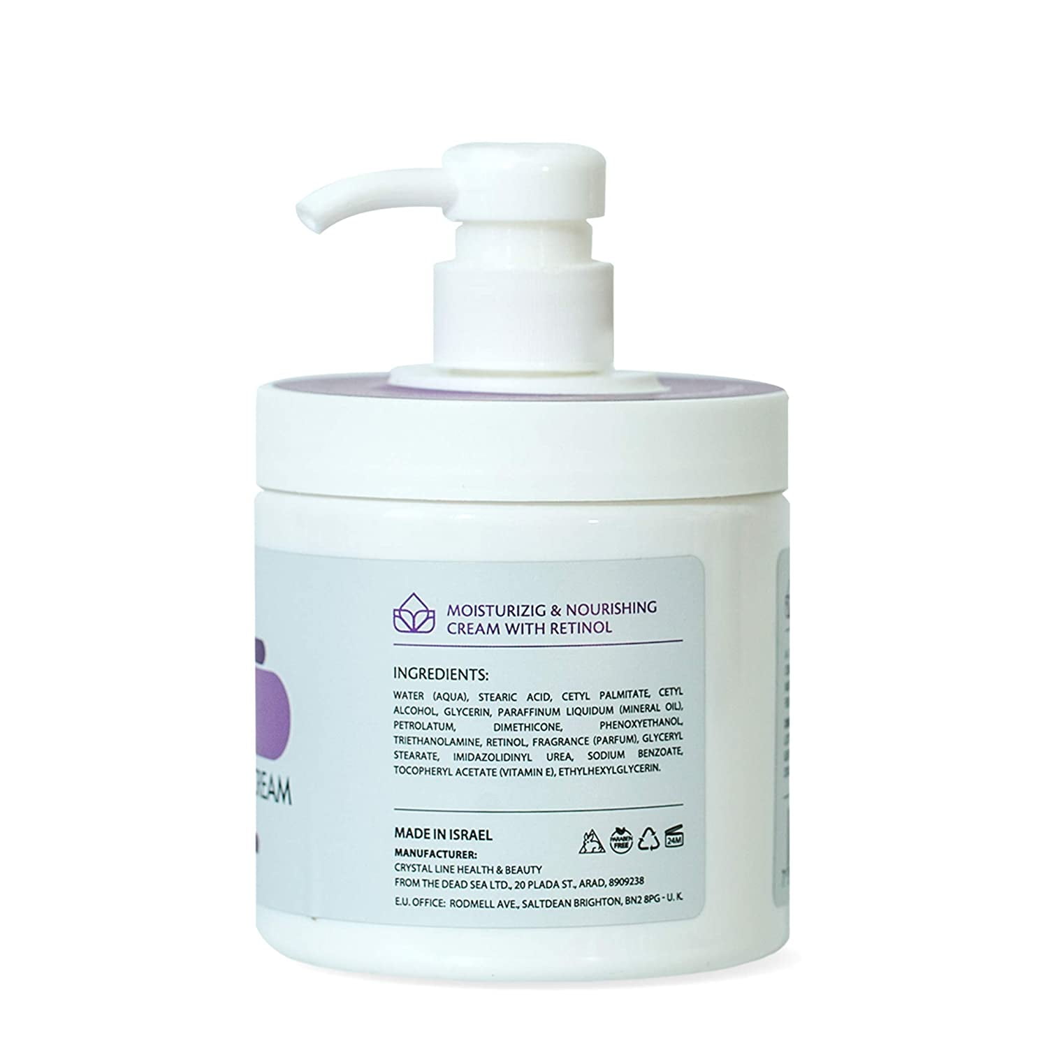 Retinol Professional Size Moisturizing Cream - 16.9 FL oz | Silky, Supple & Healthier Skin