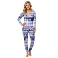 thumbnail image 3 of Matching Halloween Pajamas Set for Whole Family, Breathable Long Sleeve Halloween Family Pajamas with Moon Ghost Pattern, Cozy Family Halloween Pajama Set Sleepwear, 3 of 7