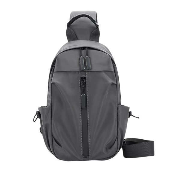 YATLTE Sling Bag Crossbody, Adjustable Mini Backpack for Men Women, Lightweight One Strap Sling Bag for Hiking Walking Biking Travel USB Charger Port-Nylon