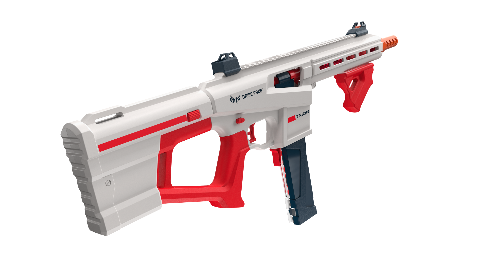 Game Face Trion Competition Foam Dart Blaster, up to 200 FPS, 15 Darts, Ages 14+, Red - image 4 of 9