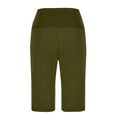 thumbnail image 4 of Jz Women's 9" Long Swim Board Shorts with Pockets High Waisted Beach Swimsuits Knee Length Short for Women with Liner Army Green M, 4 of 5