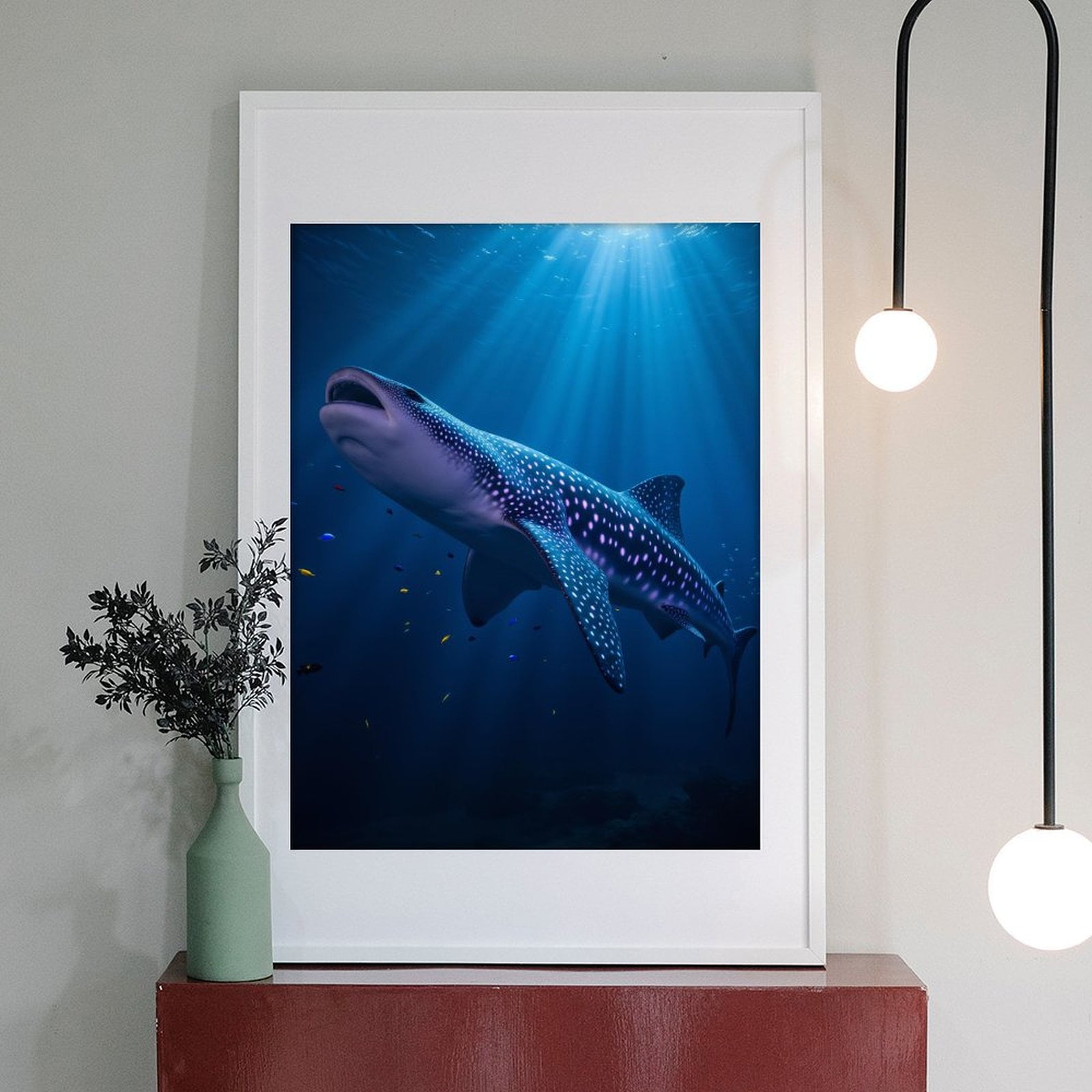 Diamond Art Kits for Adults - 5d Whale Shark Ocean Glow Diamond Painting for Adults, Diamond Art for Adults Beginners, Diamond Painting Kits for Adults for Home Wall Decor