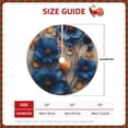 thumbnail image 2 of Sikiie Elegant Blue Gold Blooms Christmas Tree Skirt, Christmas Tree Decorations, Christmas Decor, Tree Mat Decoration(30-48IN)-30", 2 of 6