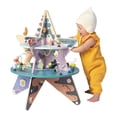 thumbnail image 2 of Manhattan Toy Double-Decker Celestial Star Explorer Wooden Activity Center with Shape Gliders, Spinners, Bead Runs and Alluring Artwork, 2 of 9