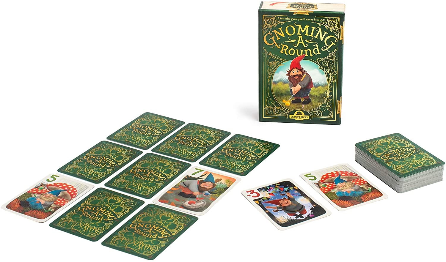 Gnoming A Round | Fun Family Friendly Card Game | from The Creators of Cover Your Assets | Grandpa Becks Games