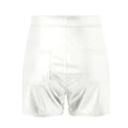 thumbnail image 4 of vigerkar Sexy Booty Shorts, Rave Pants, Casual High Waisted Stretch Short Pants for Women (White, M), 4 of 7