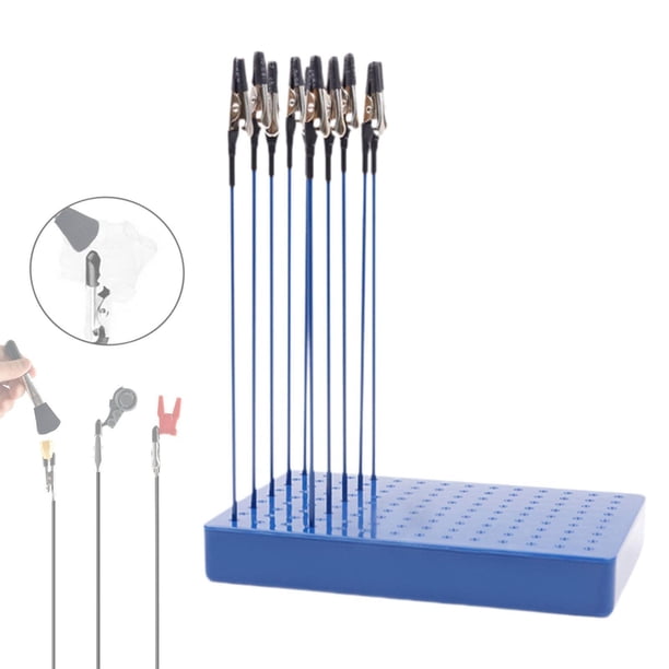 10 piezas de clips de pintura soporte de pintura soporte de pintura soporte de pintura soporte base para tarjetas artesanías fotográficas de bricolaje Azul 20 clips