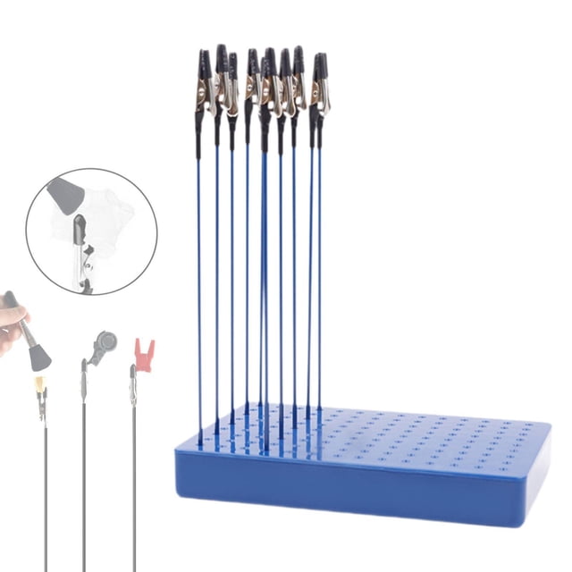 10 piezas clips de pintura soporte de modelo clip palitas de pintura en base para herramientas de modelado de soporte de abrazadera Azul 20 clips