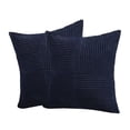 thumbnail image 4 of Sofa Pillow Covers, Decor for Living Room, Cozy Home Decor, Square Pillow Covers, 2Pc 18X18 Inch Corduroy Modern Solid Color Throw Pillow Set, Soft Striped Pillow Covers, Home, 4 of 7