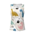 thumbnail image 4 of Lsque Cute Dinosaurs Printed Workout Tank Tops for Women, Athletic Sports Tank Tops, Compression Sleeveless Dry Fit Shirts,Sleeveless Yoga Shirt-XX-Large, 4 of 9