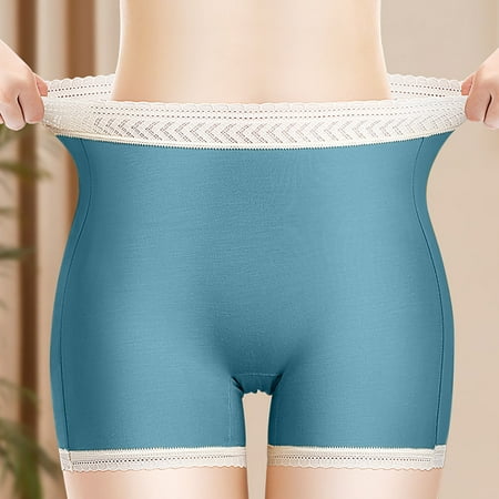 

Lzobxe Panties for Women Plus Size Women s Summer Abdomen High Waist And Hip Lift Comfortable Body Sculpting Anti-glare Boxer Briefs Safety Pants on Clearance