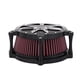 thumbnail image 5 of Filtro de Entrada de Aire ANGGREK Profesional Negro Plateado para XL1200CX Roadster 2016-2017, 5 of 7