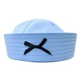 thumbnail image 2 of Sombrero de marinero, accesorio de cosplay, sombrero de capitán de la marina para espectáculos de Halloween. Azul, 2 of 9