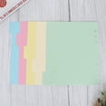 thumbnail image 5 of KAKOWELY 2 Sets 5 Colors Tab Dividers A5 Index Classified Lables 6-Holes Colorful Filler Project Sorter Pages for Ring Binders Planner Notebook (A5),8.27"X5.83"X0.39", 5 of 5