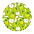 thumbnail image 1 of Fotbe Green Apple Pattern Christmas Tree Skirt, Tree Skirts Plush Christmas Decorations, Christmas Tree Skirts Xmas Decorations Holiday Party Decor-30", 1 of 6