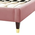 thumbnail image 6 of Modway Aurora Performance Velvet Twin Bed in Dusty Rose, 6 of 10