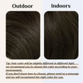 thumbnail image 2 of GHSDFBB Extension de Cheveux Invisible Filaire Brun Foncé Ondulé Bouclé Long Postiche Synthétique 16 Pouces Bandeau Transparent Réglable pour Femmes Sans Pince, 2 of 6