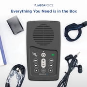 New International Version (NIV) Anglicized by Bible Narrated by David Suchet MegaVoice Handheld Solar Powered Audio Bible Player
