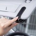 thumbnail image 3 of Soporte para gafas para coche, 9,5 x 5,3 cm (Benz), colgador de gafas de cuero para visera de coche y clip para tarjeta de entrada, 3 of 3