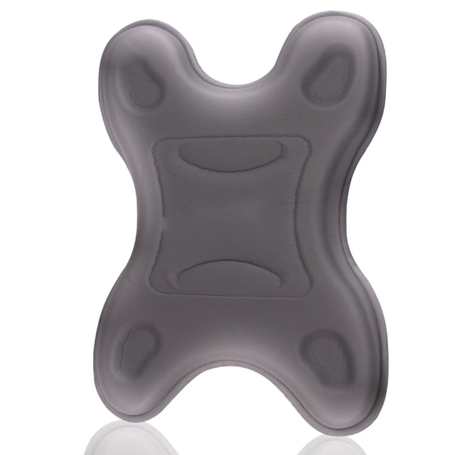 Eva espuma cuello almohada viaje casero cuello camilla estrés alivio mujeres hombres relajación descanso músculo apoyo interior masajeador gris seitruly HA011551-02B
