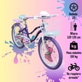 thumbnail image 2 of Bicicleta R20 Bimex Dolly con Luz y Sonido Morado, 2 of 5