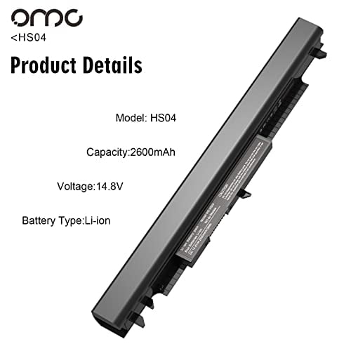 Bateria para Notebook HS04 HS03 para HP 240 245 246 250 255 256 G4, HP