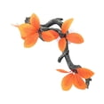 thumbnail image 2 of koolsoo Climb Tree Branch Decor Reptile Corner Branch Aquarium Simulation Habitat orange leaves, 2 of 9