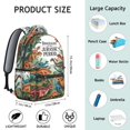 thumbnail image 6 of Cute Dinosaur Pattern Backpack for School,Cute School Bag,Schoolbag with Adjustable Shoulder Straps & Padded Back,15.3"x11"x7.1".﻿, 6 of 6