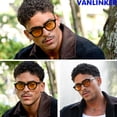 thumbnail image 3 of Anteojos de Sol VANLINKER VL9829 Retro Redondos 46mm Negros, 3 of 5
